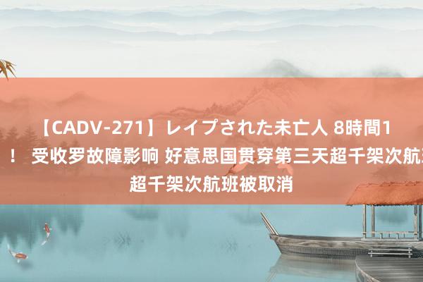 【CADV-271】レイプされた未亡人 8時間100連発！！ 受收罗故障影响 好意思国贯穿第三天超千架次航班被取消