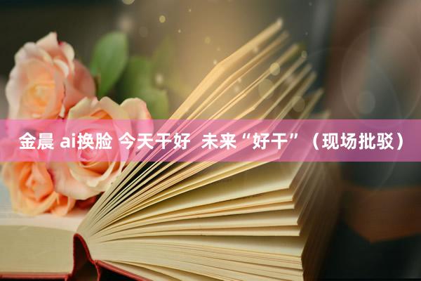 金晨 ai换脸 今天干好  未来“好干”（现场批驳）
